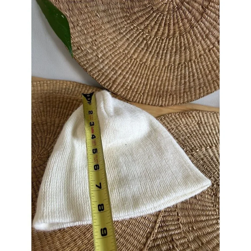 New York & Company White Beanie